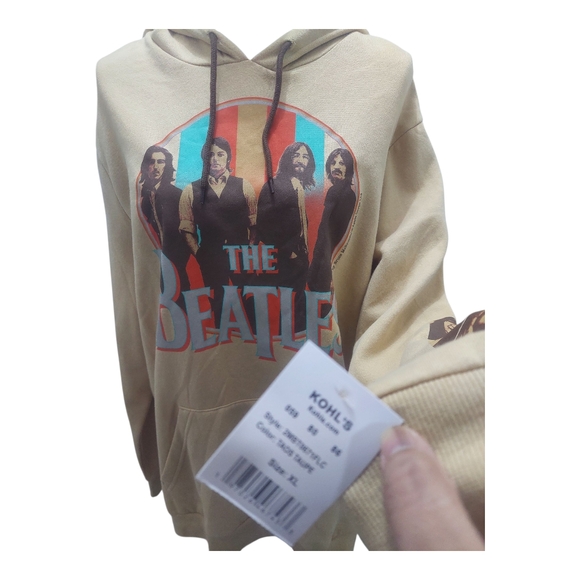 The Beatles Brown Hoodie with Iconic Graphic - Picture 3 of 6